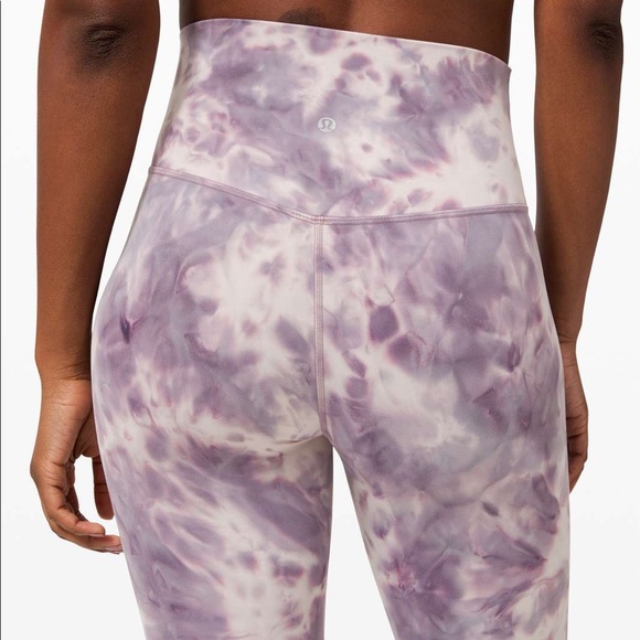 Lululemon align crop 21” in Diamond Dye Pink Bliss Graphite Purple size 2 - Picture 2 of 5